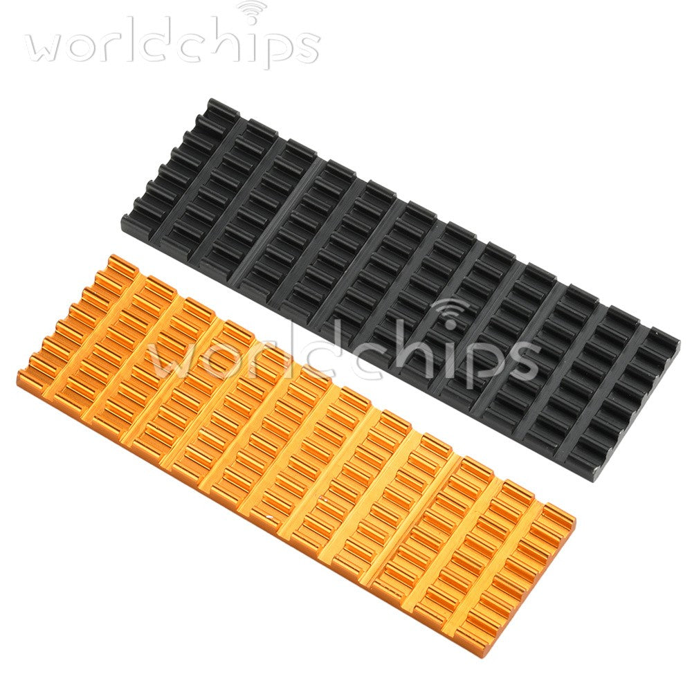 10pc M.2 SSD Cooler Cooling Heat Sink 3/6MM Thickness Slotted Aluminum Heat Sink