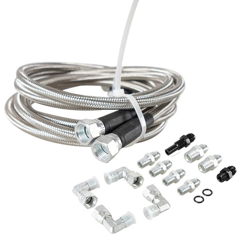 Stainless Steel Flexible Transmission Cooler Lines Kit 6AN for 4L60E 4L80E