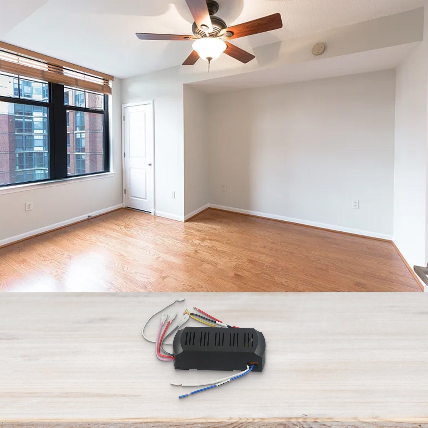 Ceiling Fan Remote Control Kit 6 Speed Light Receiver Compatible with Most Fans