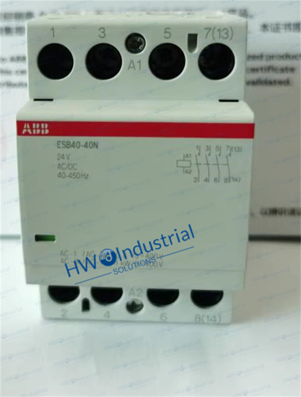1/Piece ESB40-40N-02 ABB Building Specific 40A Contactor Coil Voltage 42V