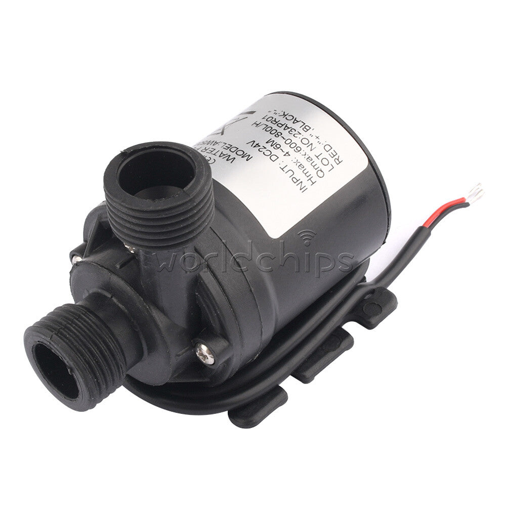 AW500S 12/24V Circulator Pump Mini Brushless Motor Submersible Water Pump 800L/H