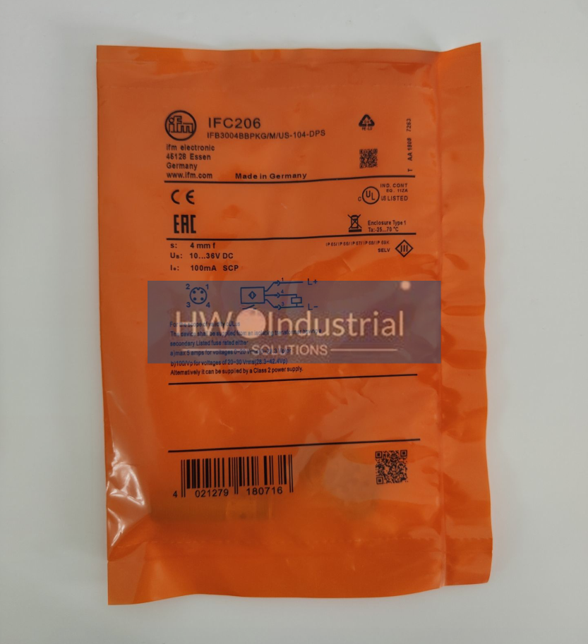 IFM IFC206 Inductive Sensor Threaded Type 10...36 DC PNP  #