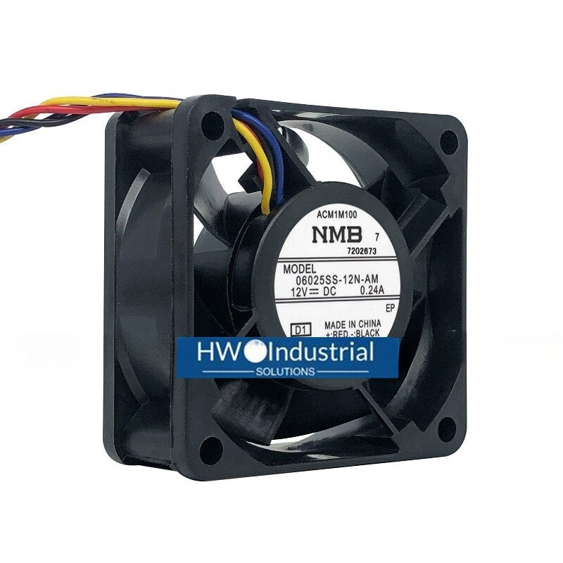 NMB 0625SS-12N-AM 6025 12V 0.24A 4-wire Server Inverter Cooling Fan