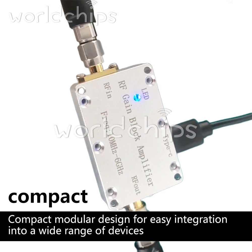 LNA 10M-6GHz RF Gain Amplifier 10DB 20DB 30DB 40DB High Flatness RF Power Amp