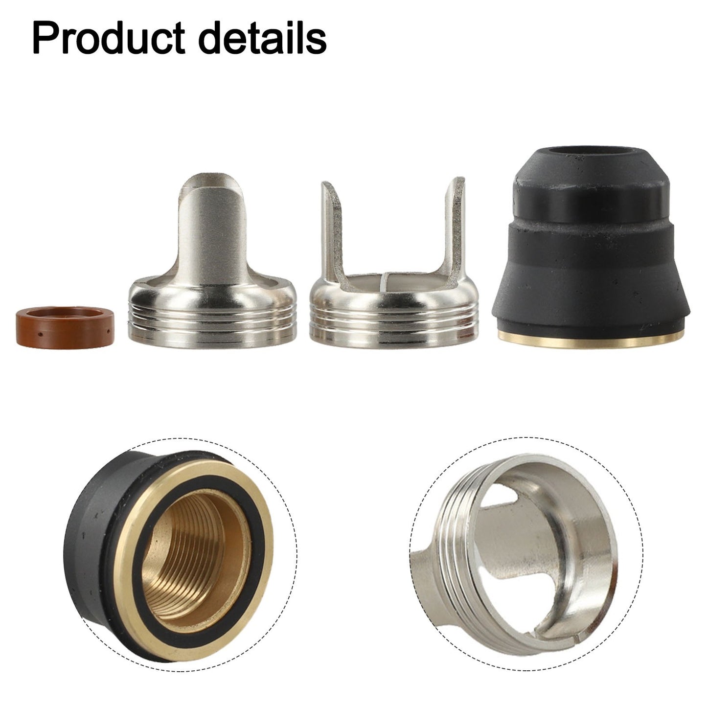 For IPT60 Compatible Plasma Cutter Torch Consumables 4PCS for Easy Use