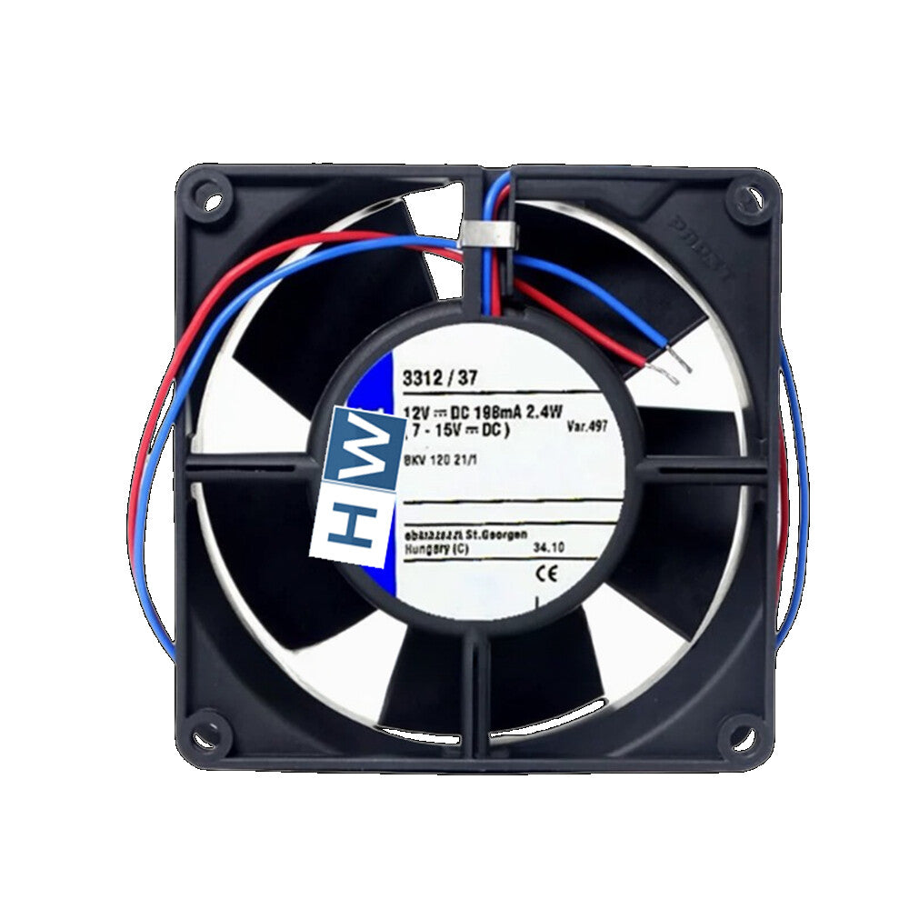 1/piece 3312/37 198mA 12V 2.4W 9cm Axial Flow Cooling Fan