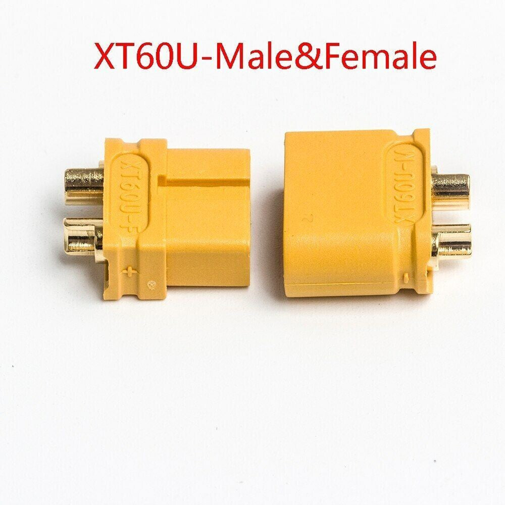 5 Male / Female Pairs AMASS XT60U Connectors Plugs Redesigned