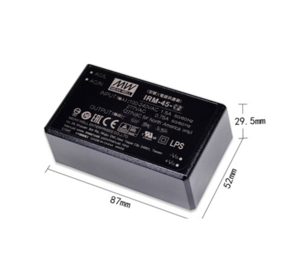 MEAN WELL IRM-45 switching power supply 5V12V/15/24V pin type 45W AC-DC module