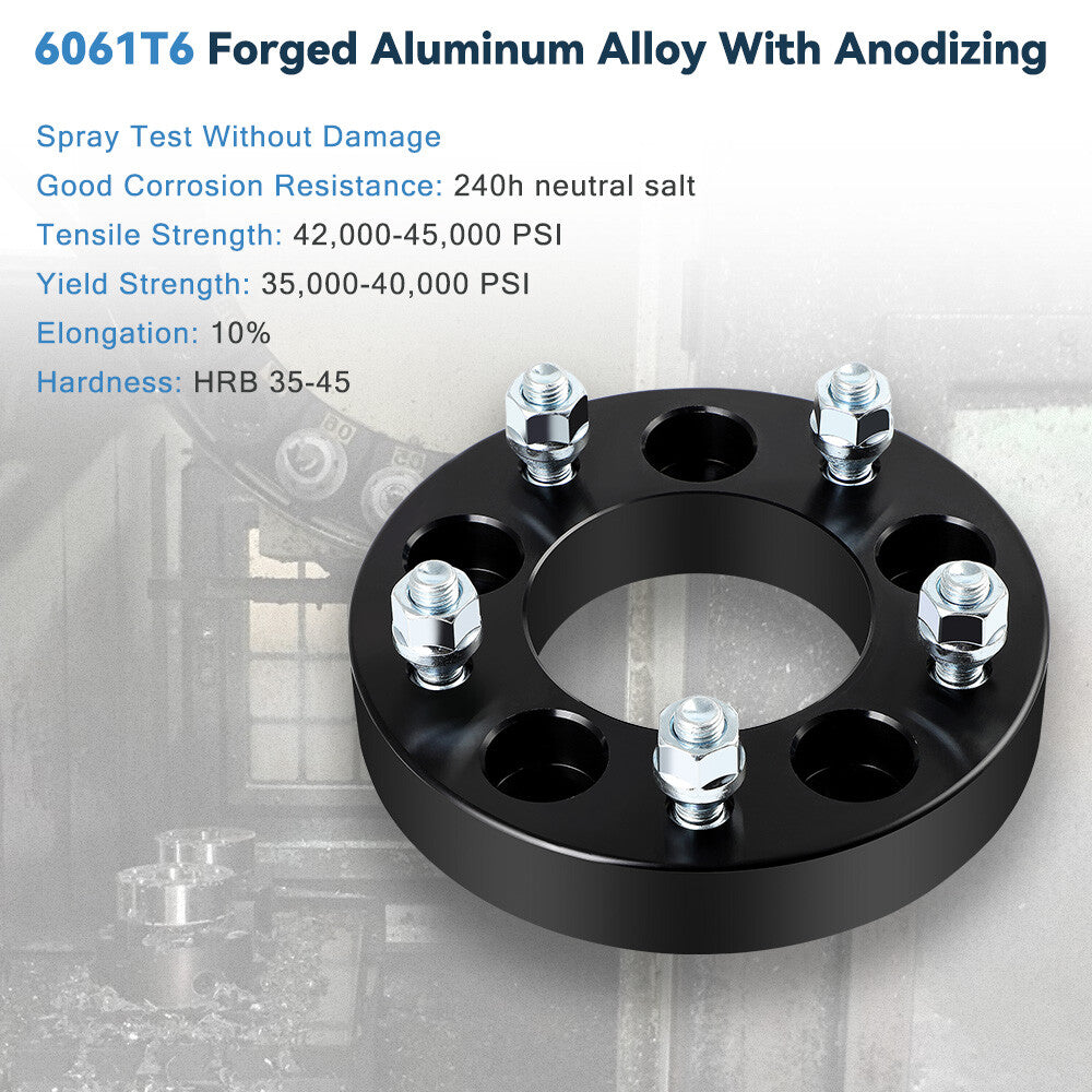 4 Pcs 1.25" Wheel Adapters 5x5"/ 5x127 to 5x135 For Dodge Grand Caravan Journey