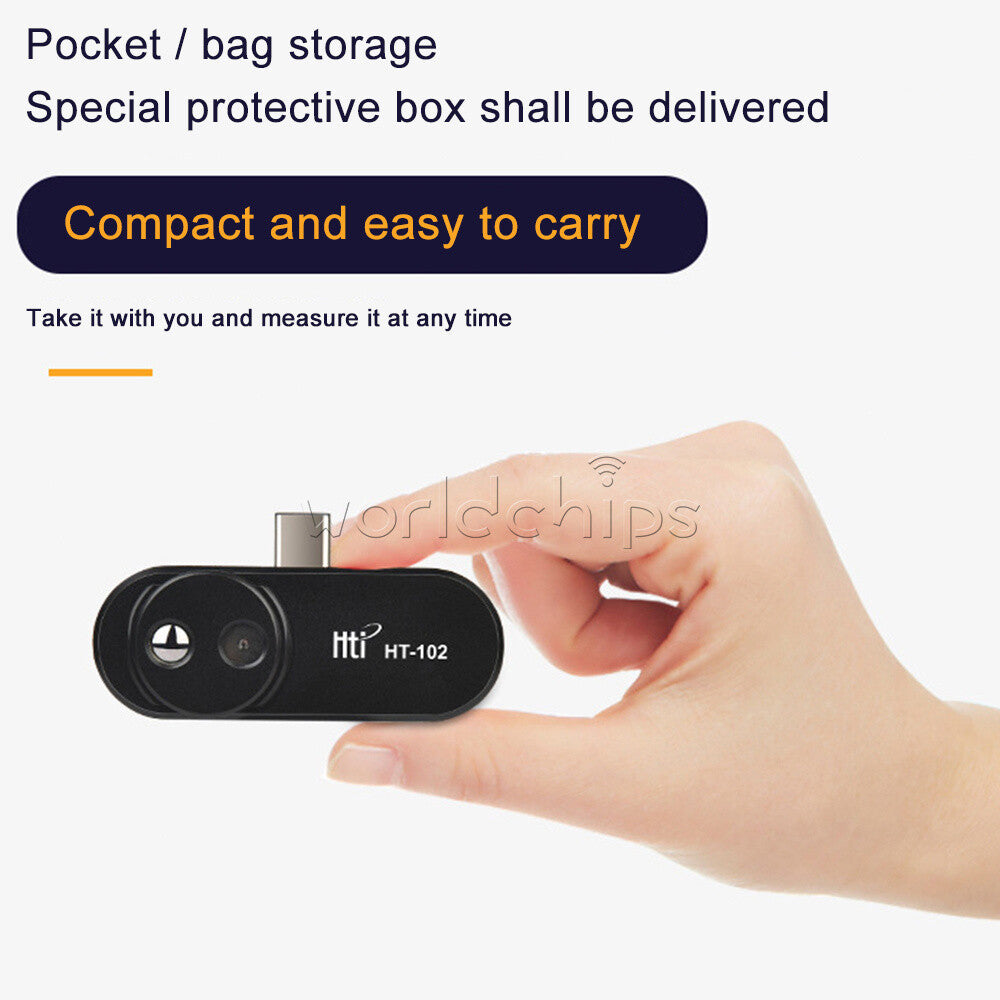HT USB Manual Focus External Infrared Thermal Imager Camera Phone IR w Adapter