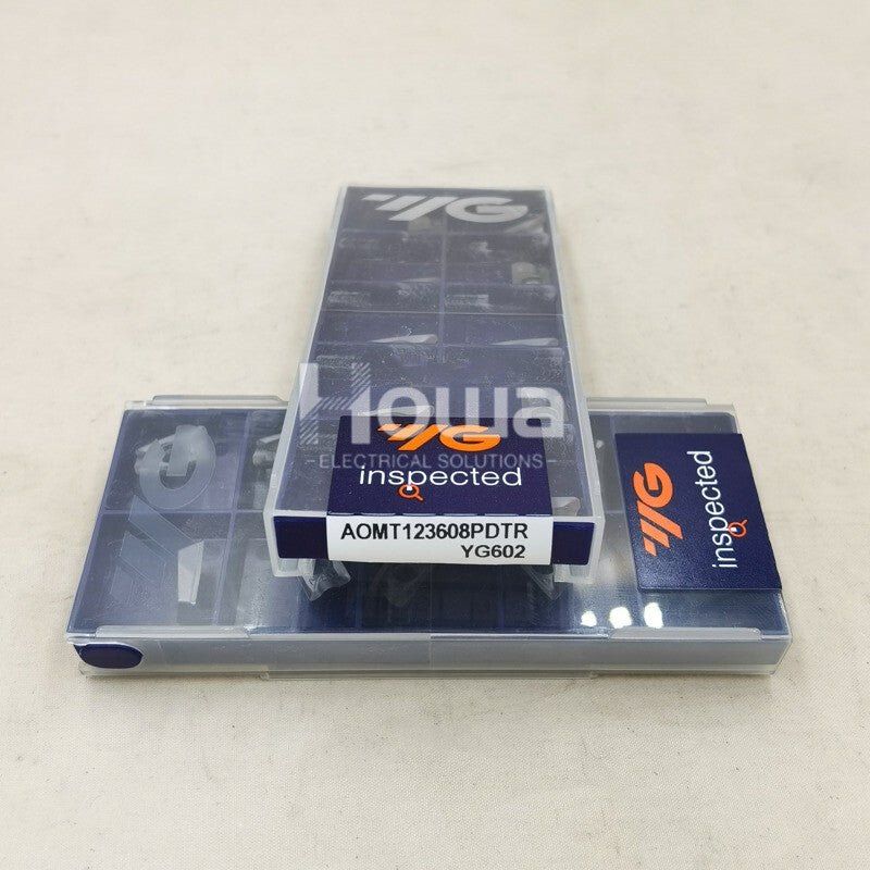 10Pieces/Box YG AOMT123608PDTR YG602 Carbide Inserts CNC Milling Blade