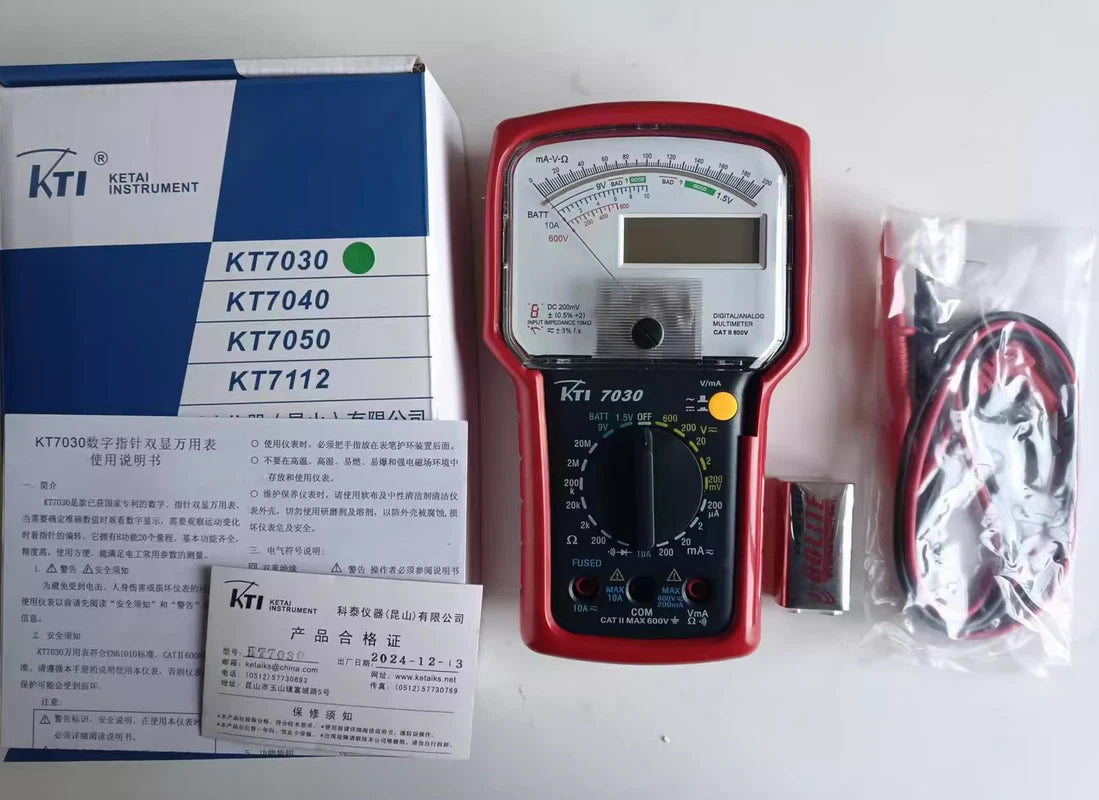 1PC Pointer Digital Dual Display Multi-function Current Resistance Diode KT7030