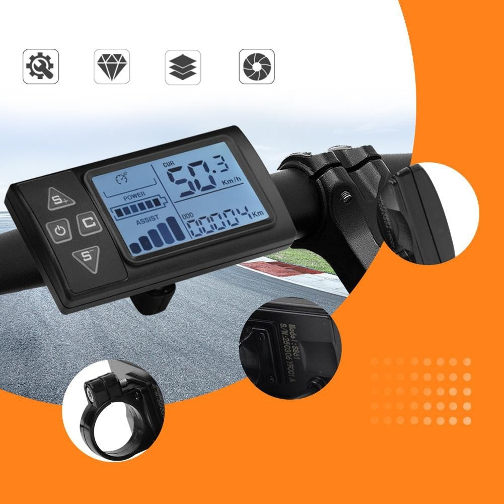35A Brushless Controller with S861 LCD Display for 1500W Electric Bike Scooter