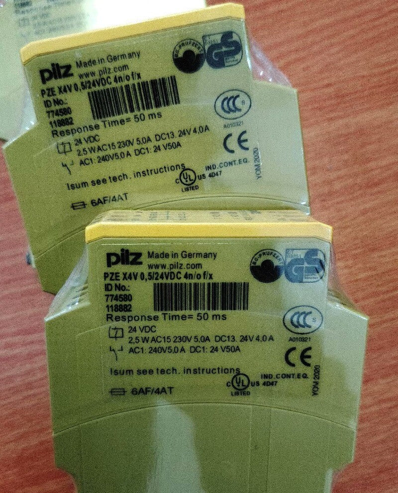1pcs PILZ PZE X4V 0.5/24VDC 4n/o Safety Relay Module  774580