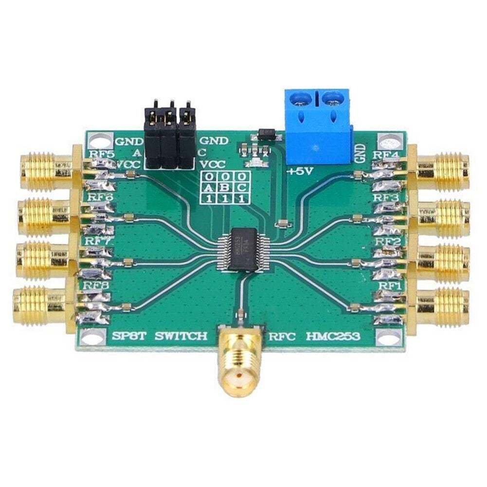 HMC253 RF Switch Module Open 8 RF Switch  for SMA DC2.5 GHz 3V-5V Power Supply