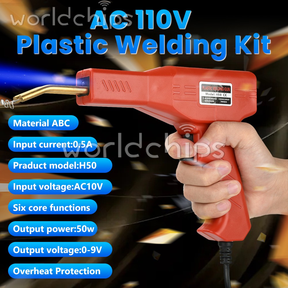 Hot Stapler Car Bumper Fender Fairing Welder Gun Plastic Repair Kit 600 Staples