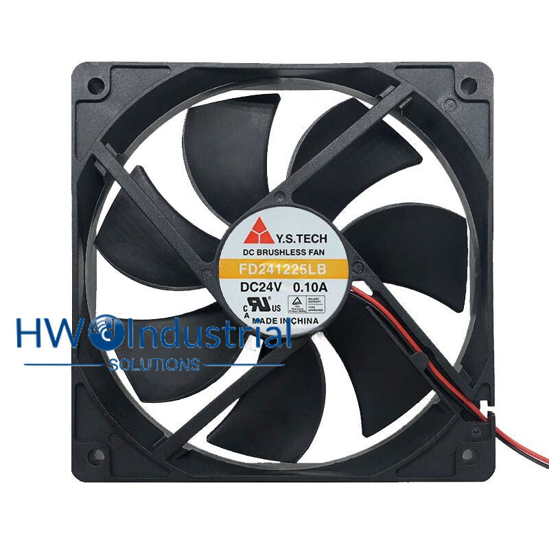 1PC FD241225LB 12025 12CM 24V 0.10A Y.S.TECH Inverter Cooling Fan 2-wire