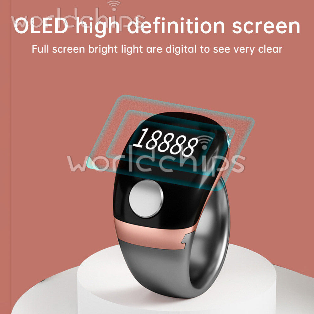 Digital Finger Tally Counter Ring Counting Multi-Channel Counter w/ self-locking