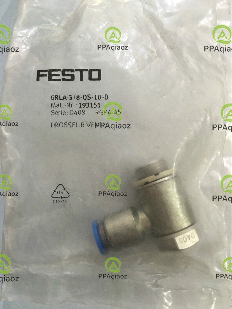 1PC  FESTO GRLA-3/8-QS-10-D 193151 Throttle Valve Free Shipping