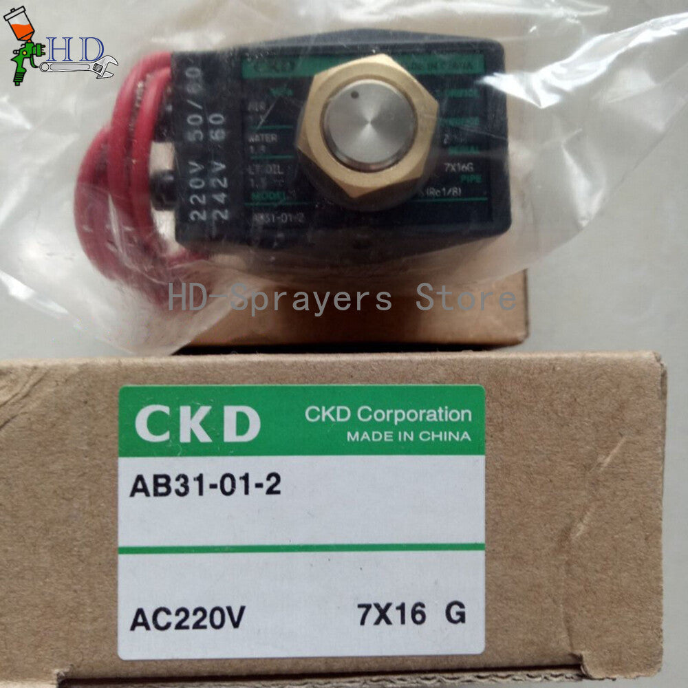 1PCS  For CKD AB31-01-2 AC220V Solenoid valve In Box freight free