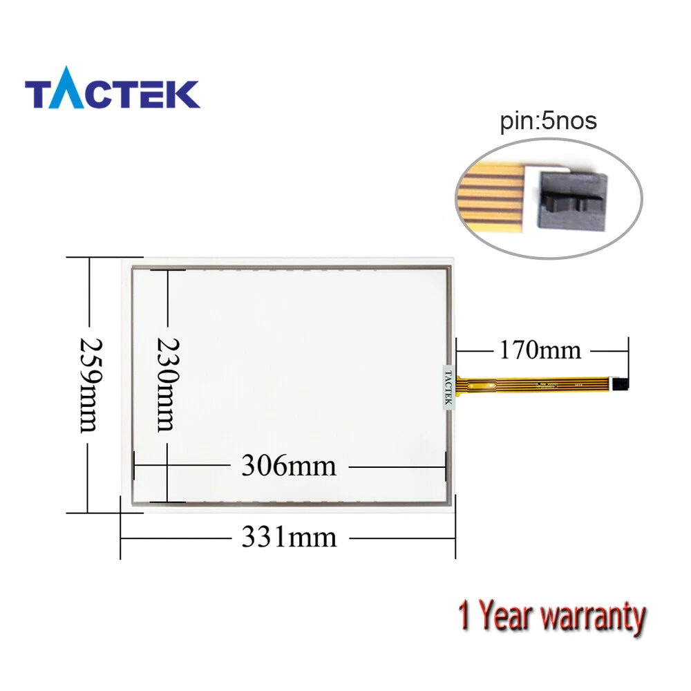 6AV6 644-2AB01-2AX0 Touch Screen Panel for 6AV6644-2AB01-2AX0 MP377 15"+ Overlay