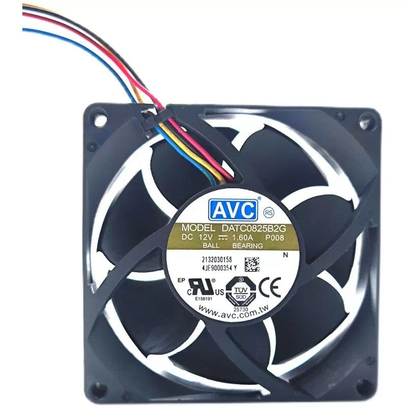 1/piece AVC DATC0825B2G 12V 1.60A 8cm 8025 High Air Volume Chassis Cooling Fan