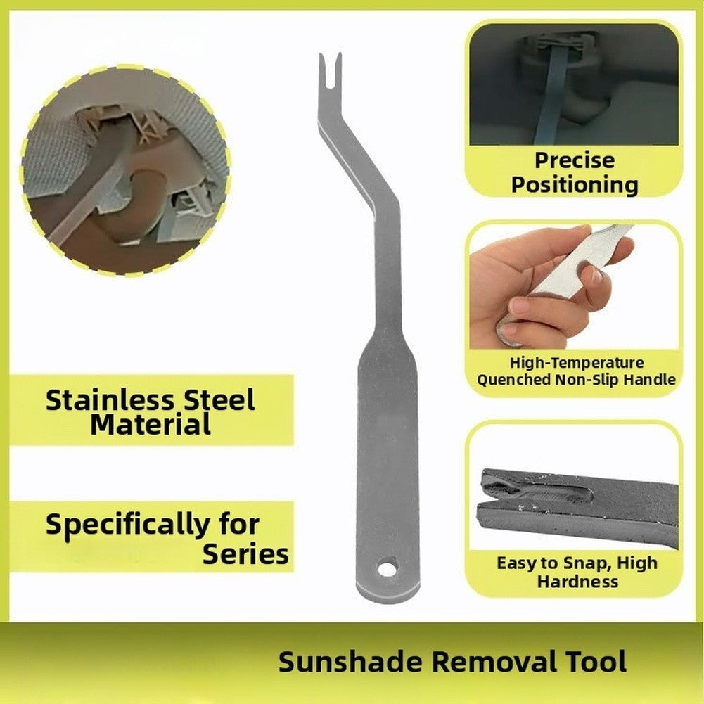 Stainless Steel Tool for Removing Sun Visor Clips in For Car Interiors