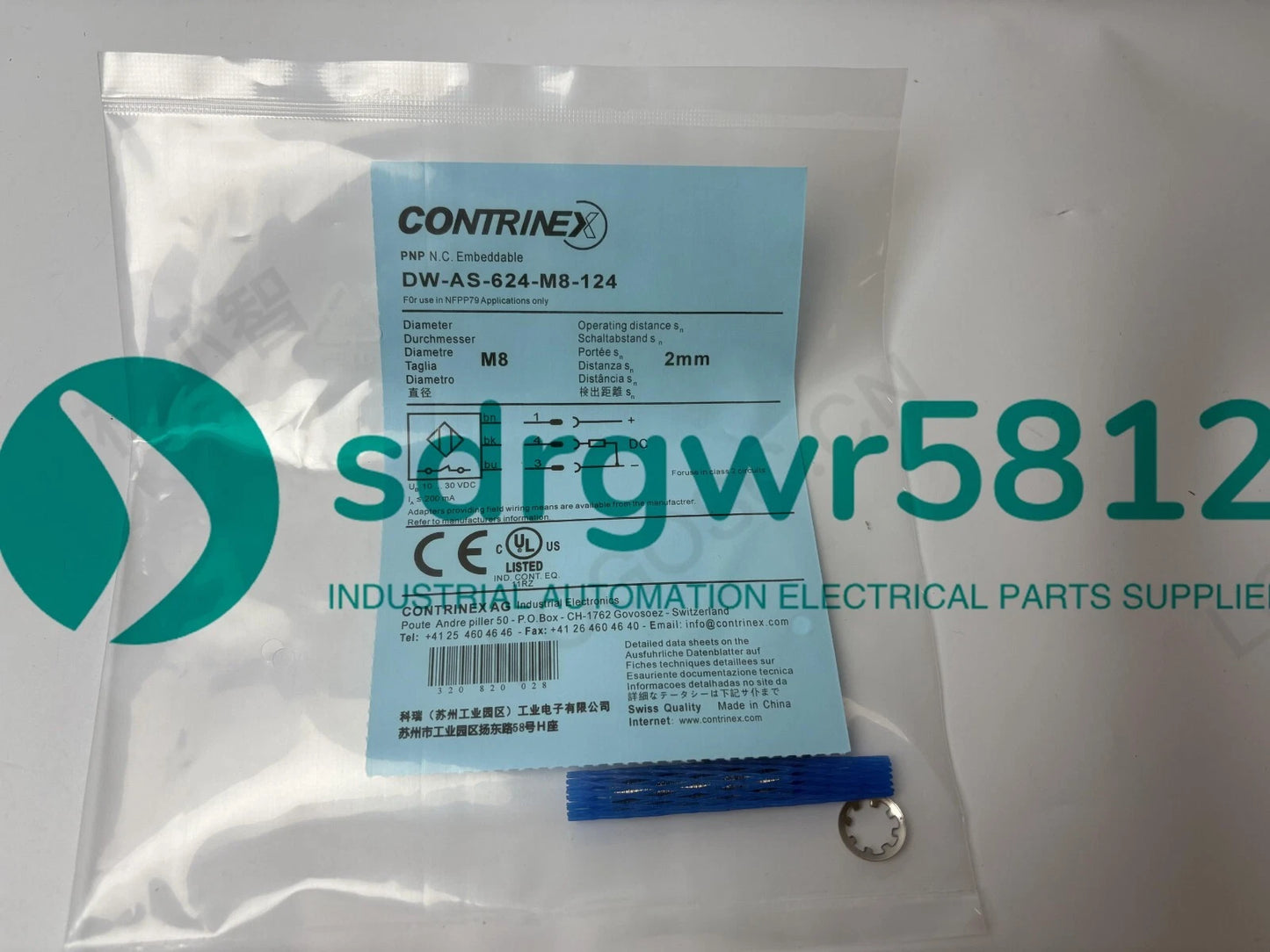 1PCS  Contrinex DW-AS-624-M8-124 Sensor&Proximity Switch #P