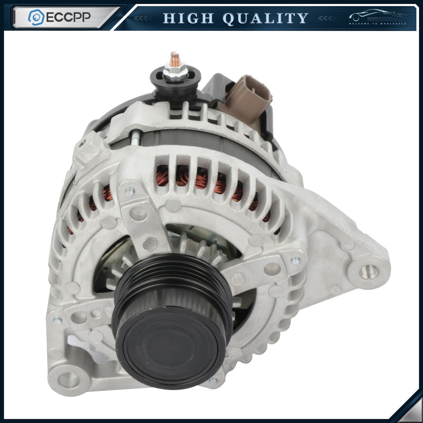 ECCPP Alternator 11516 Fits 2010-11 Toyota Camry 2.5L 100Amp,4 Groove Serpentime