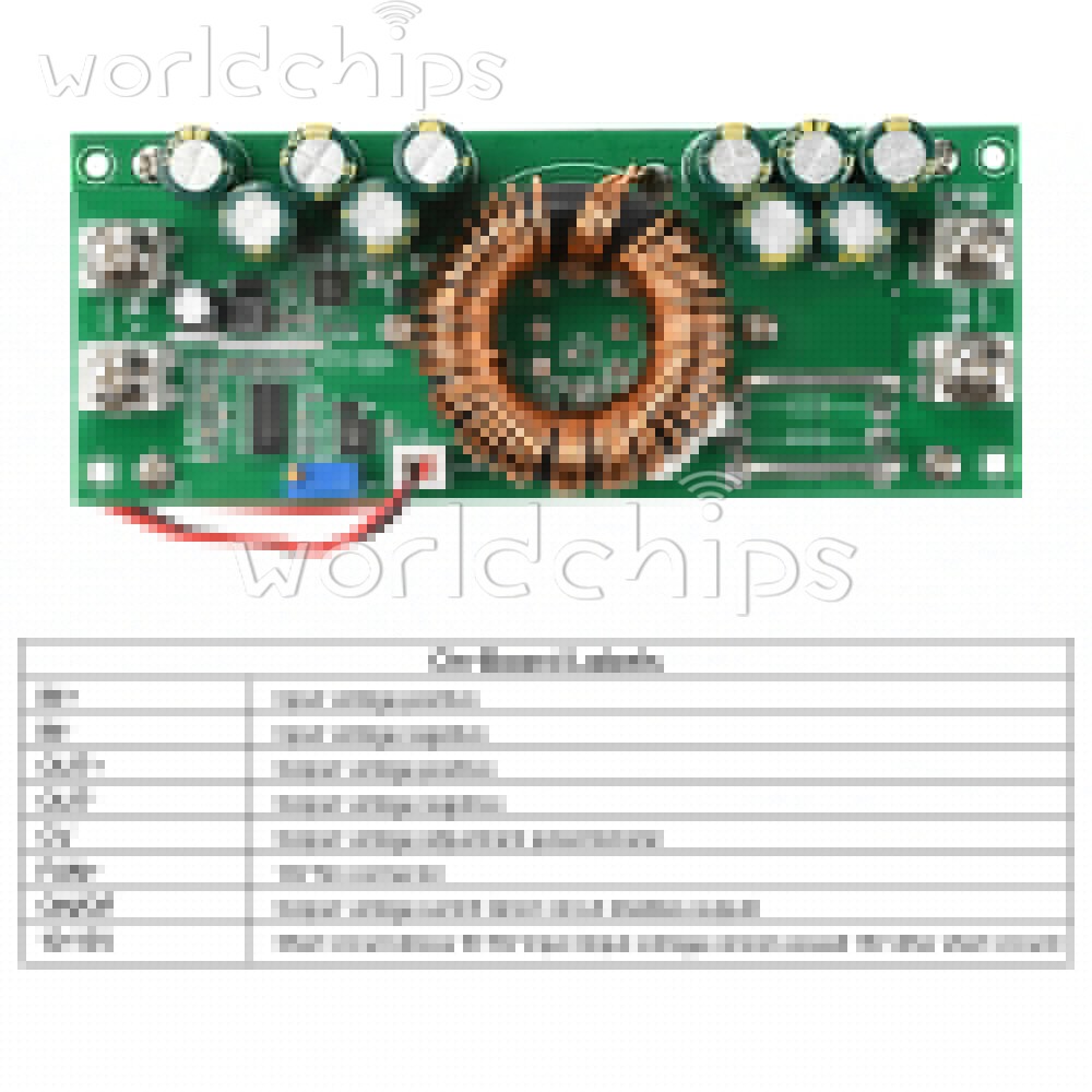 1500W Synchronous Rectification High-power Step-down adjustable Power Module