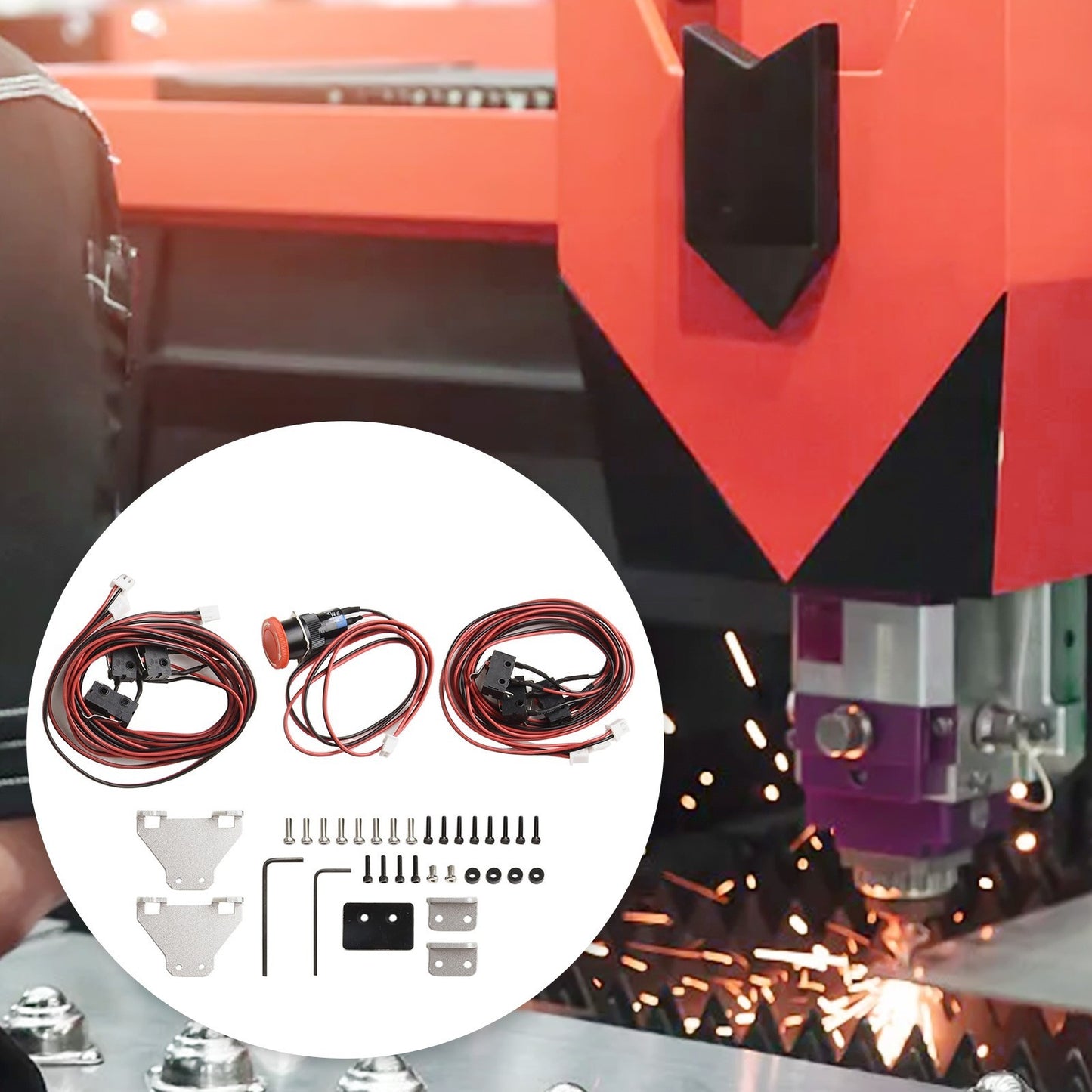 Precision Limit Switch and Stop Button for CNC Engravers For 3018 Series