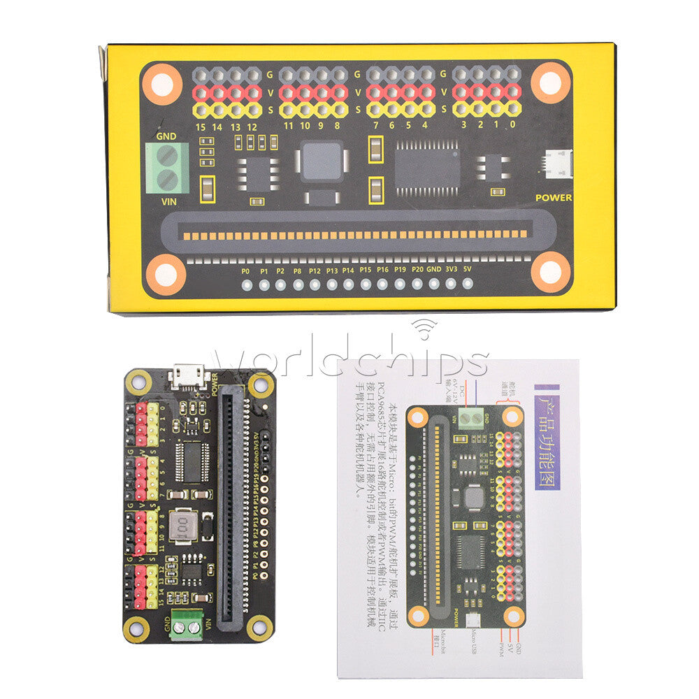 PCA9685 16 Channel DC6V-12V I2C 12-bit PWM Servo motor Driver Module For Arduino