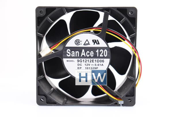 1PC Sanyo SanAce 120*38MM 12CM 12V 0.61A 9G1212E1D06 Cooling Fan