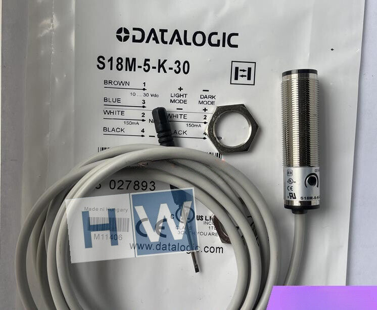 1PC  DATALOGIC Photoelectric Switch Sensor S18M-5-K-30 Quality Assurance