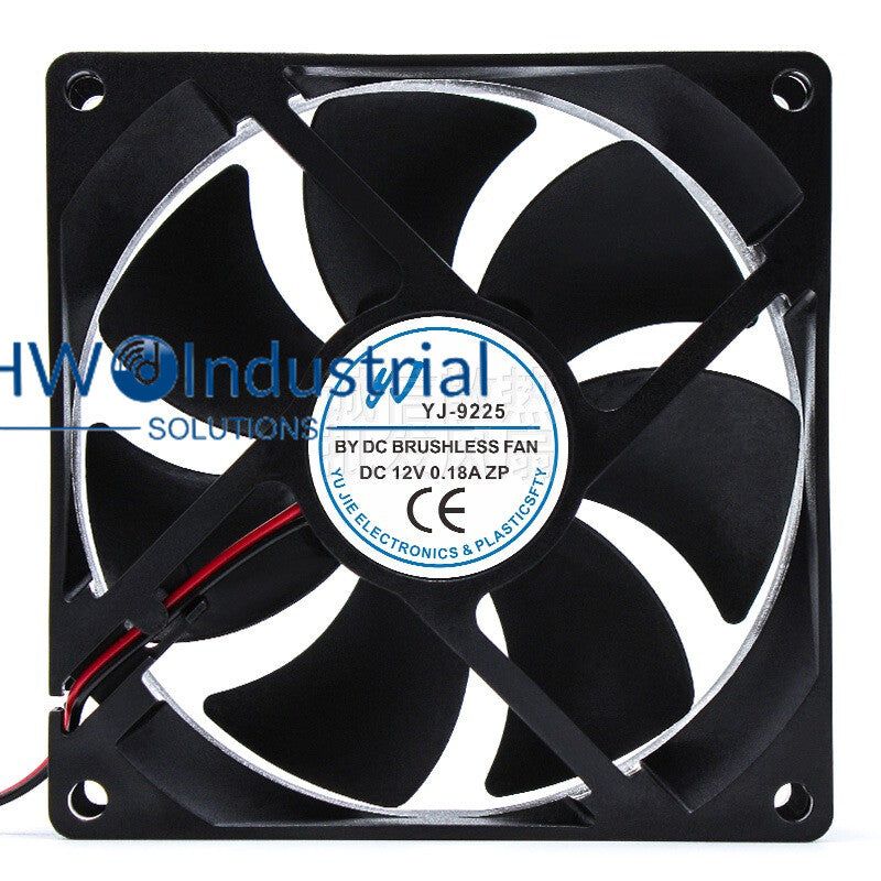 1PC YJ-9225 DC12V 0.18A Ventilation DC Refrigerator Radiator Fan Size 9 * 9cm
