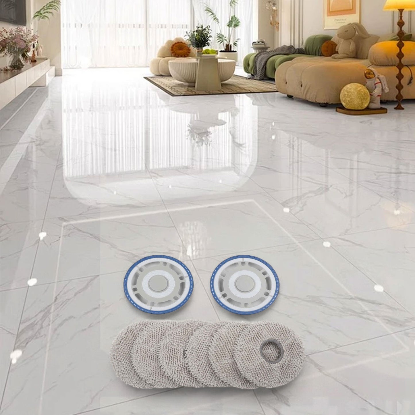 Mop Cloth Frame Mop Pads Kit Efficient Cleaning Hassle-Free Replacement