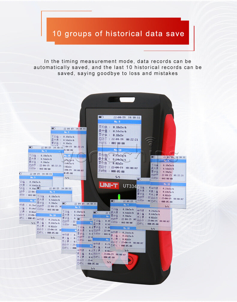 UNI-T UT334A Geiger Counter Electromagnetic Radiation Detector Xβγ-ray Detection