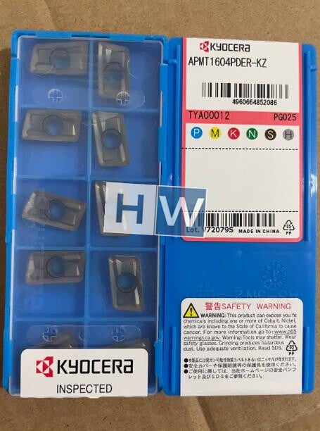 BOx/10PCS Kyocera CNC Milling Insert Blade APMT1604PDER-KZ PG025