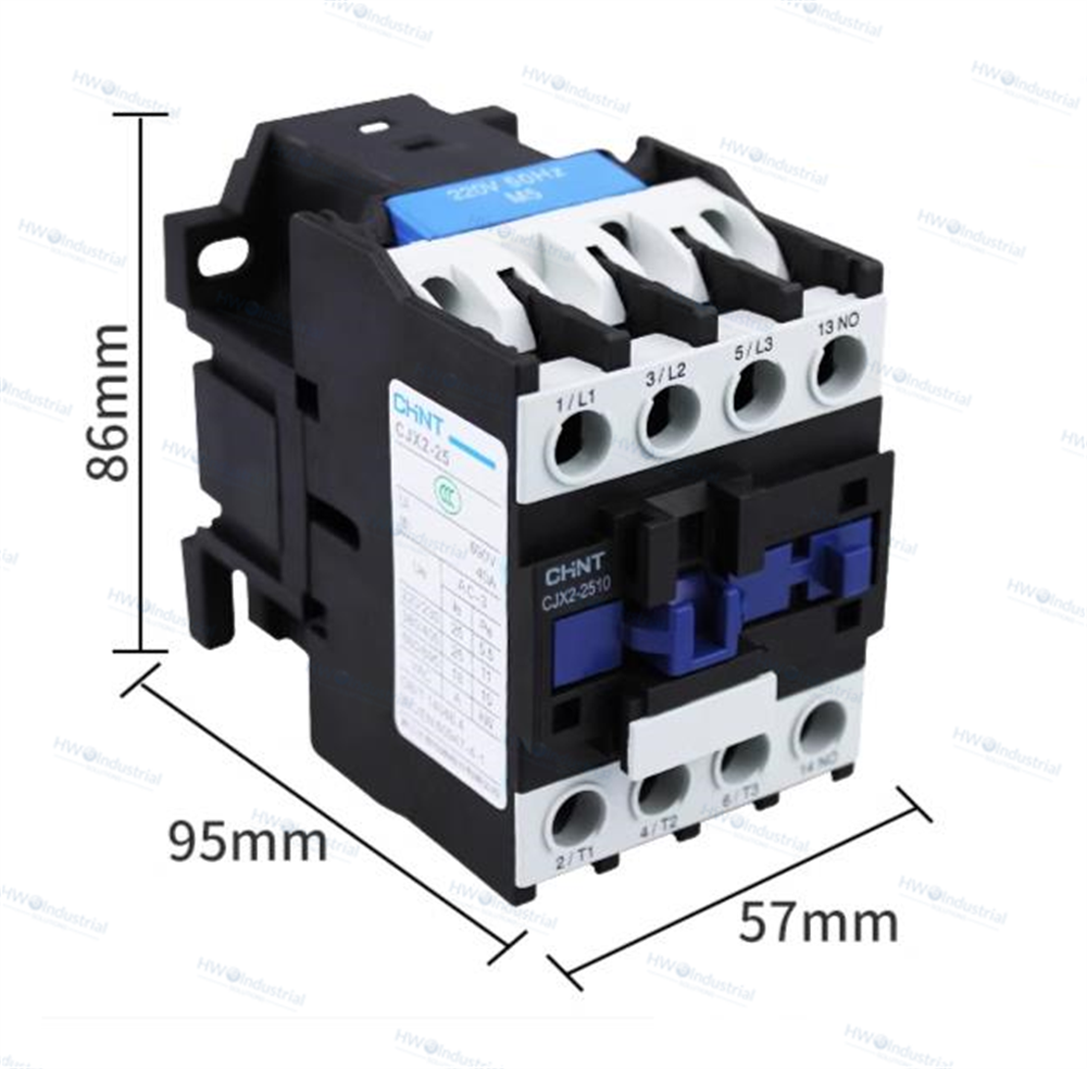 1/Piece CJX2-2510 CJX22510 AC110V AC220V AC380V  CHNT AC Contactor