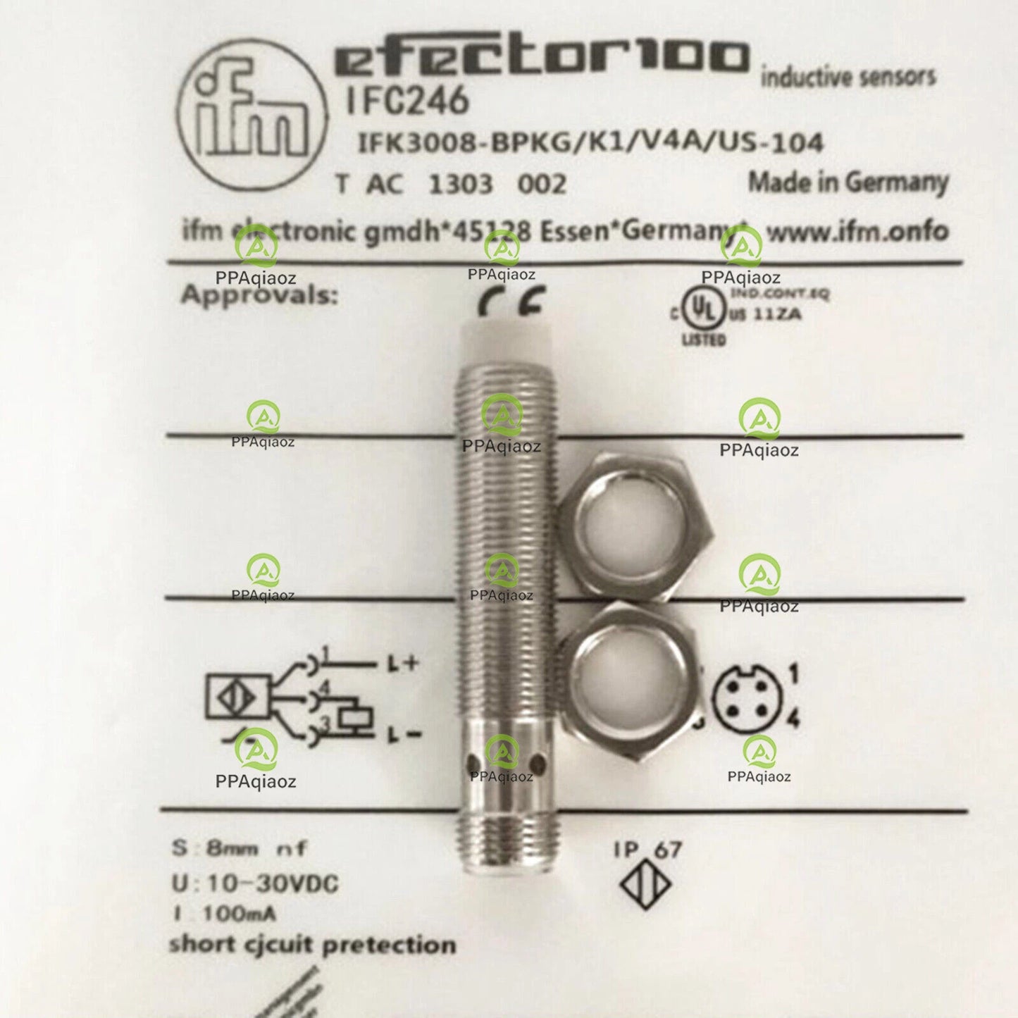 1PC  IFM IFC246 Inductive Proximity Sensor Free Shipping