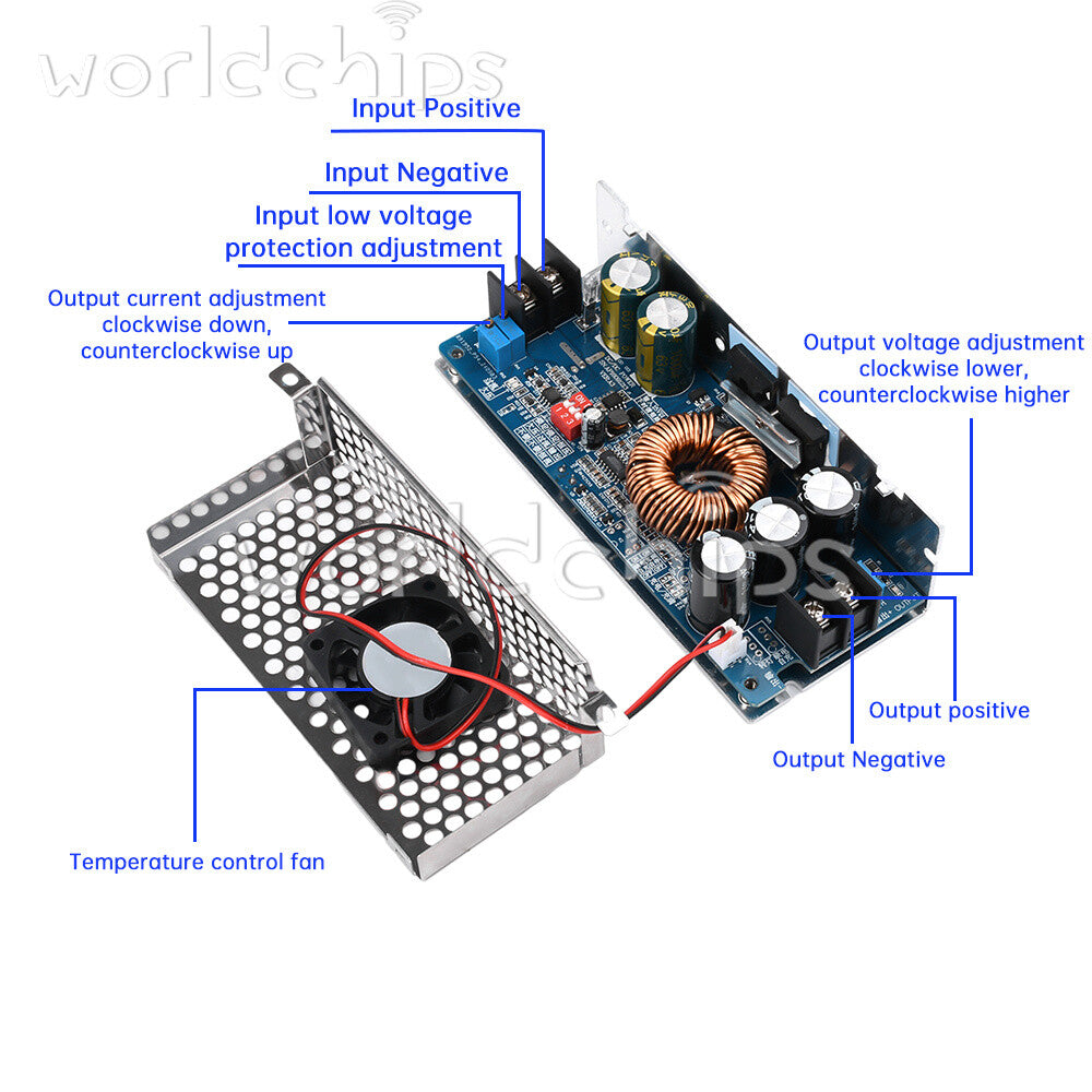 500W 20A DC-DC Boost Converter Constant Voltage and Current Power Supply Module