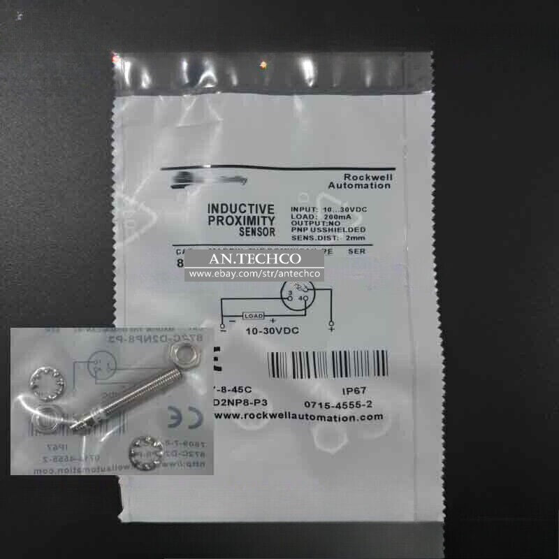For Allen-Bradley 872C-D2NP8-P3 872CD2NP8P3 Proximity Sensor 10-30VDC 2mm NO PNP