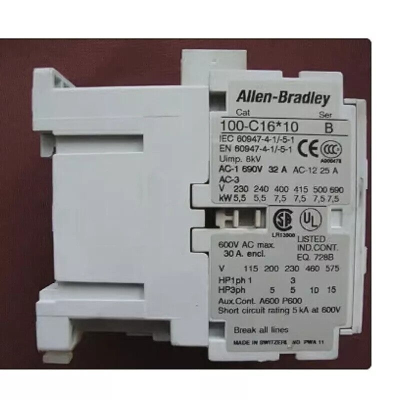 1pcs For Allen-Bradley 100-C16D10 16 AMP 120VAC COIL IEC Contactor 100C16D10