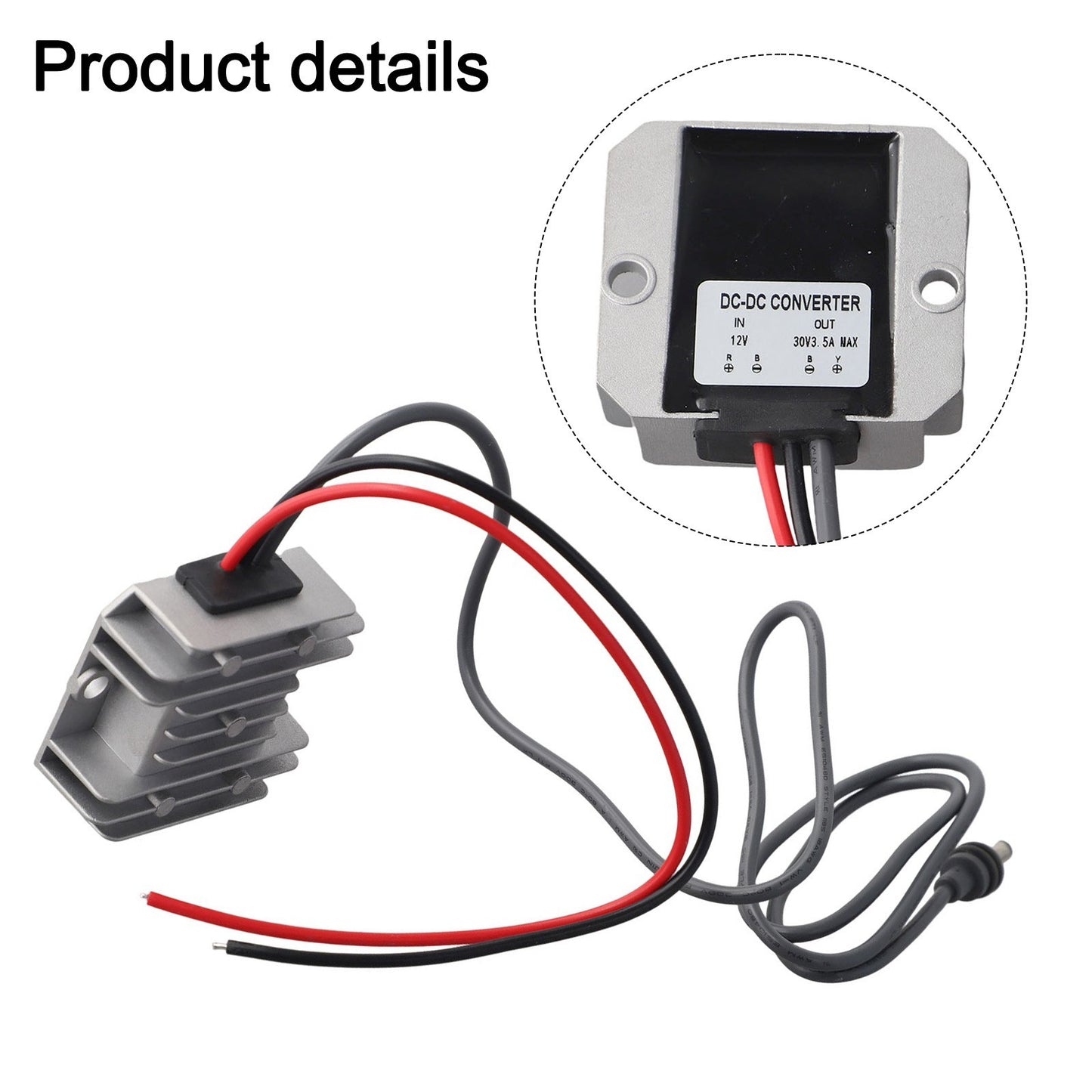 Optimized Voltage Regulation Essential 12V Step Up Adapter for Outdoors