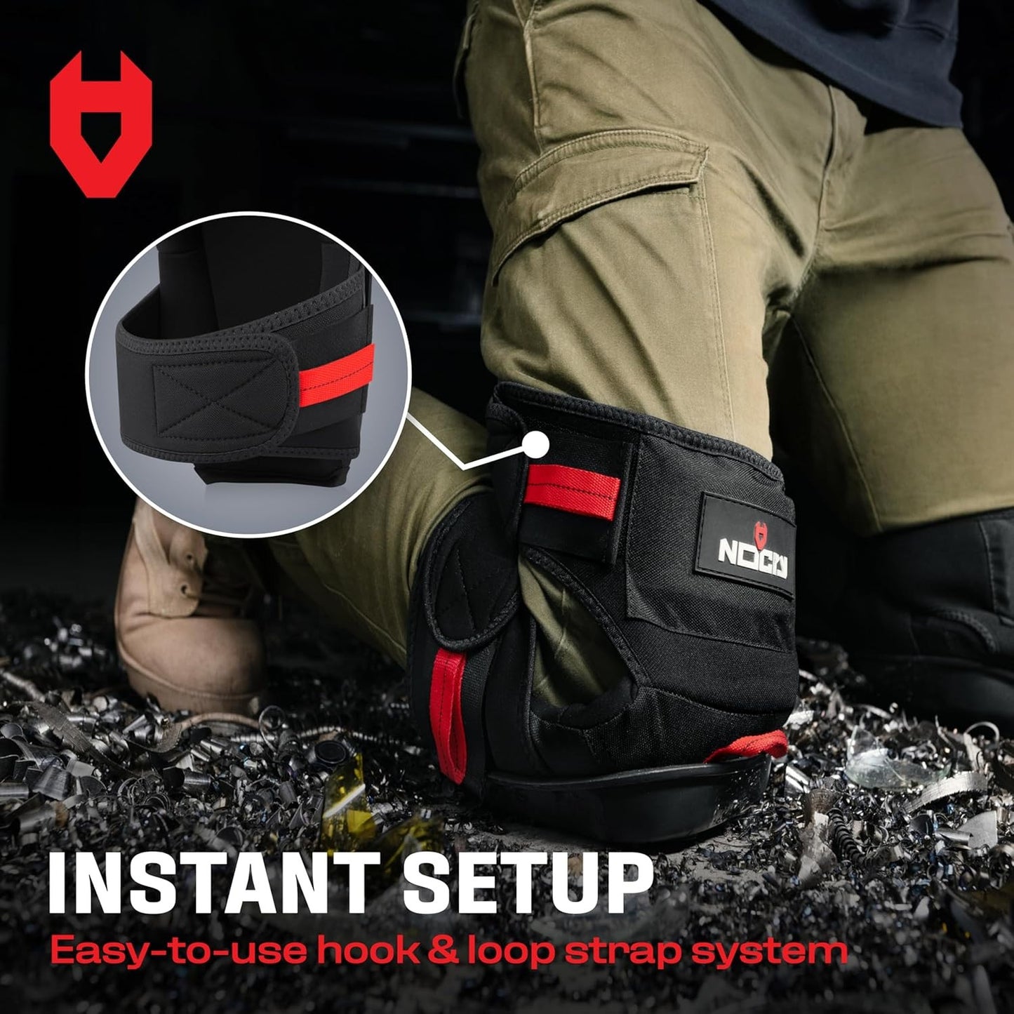 Professional Gel Knee Pads for Work — Heavy Duty Anti-Slip Cap, Extra Dual-Layer