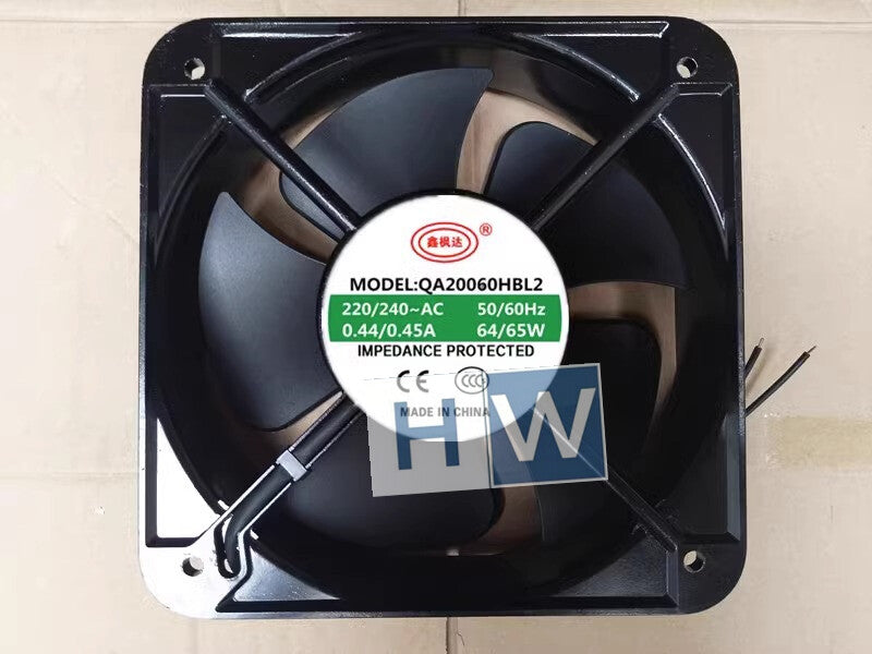 1PC QA20060HBL2 220-240V 0.45A 20CM 200*60MM Axial Flow Cooling Fan