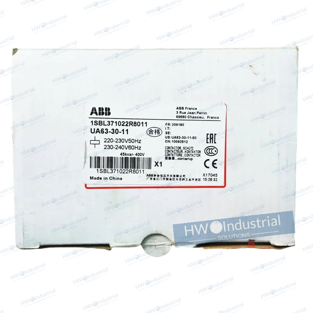 1/Piece UA63-30-11 220-230V  ABB Switching Capacitor Contactor