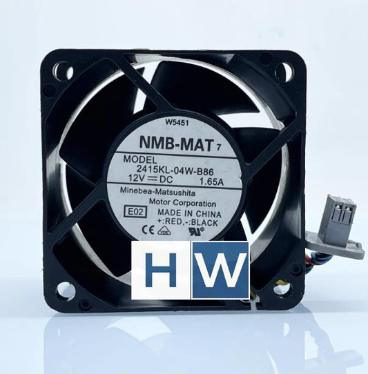 1PC NMB 6038 DC12V 1.65A 2415KL-04W-B86 PWM Server Cooling Fan