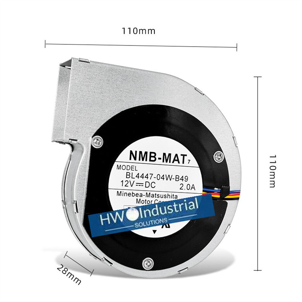 1PC BL4447-04W-B49 12V 2.0A Turbine Centrifugal Cooling Fan