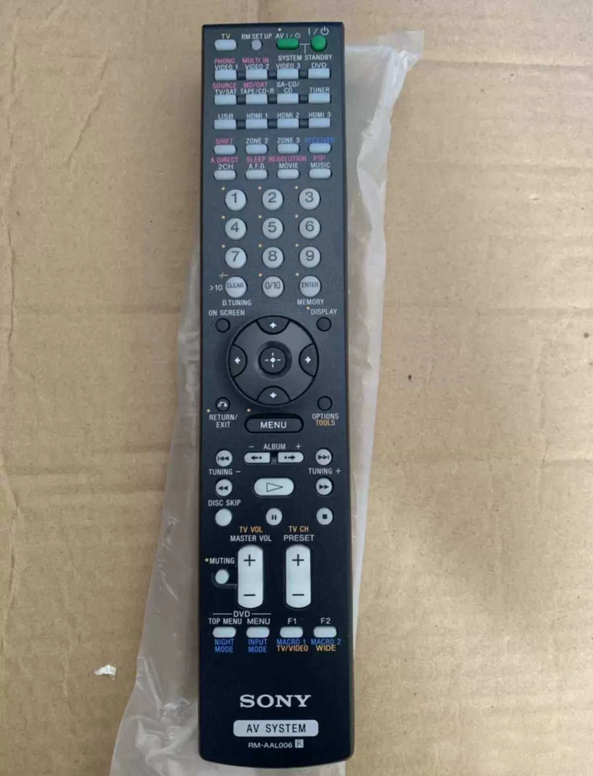 1PC Sony RM-AAL006 AV Receiver Remote Control